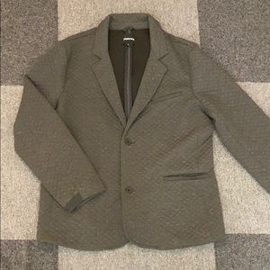 Betabrand “Quilted Travel Blazer” Grey XL